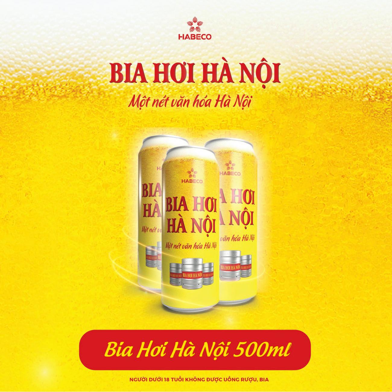 Bia Hơi Hà Nội 500ml